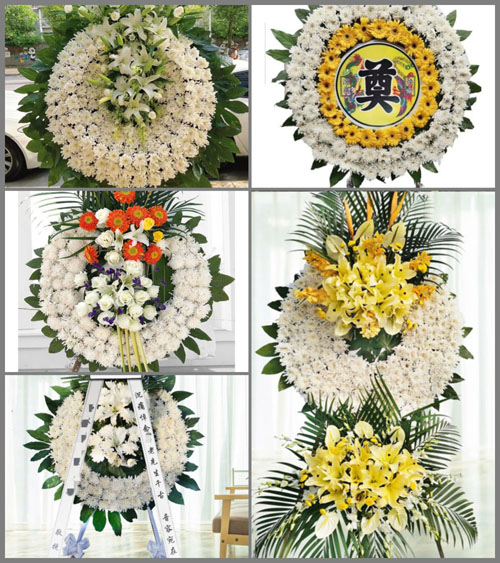 广东江门市开平市月山镇水四村花圈速递